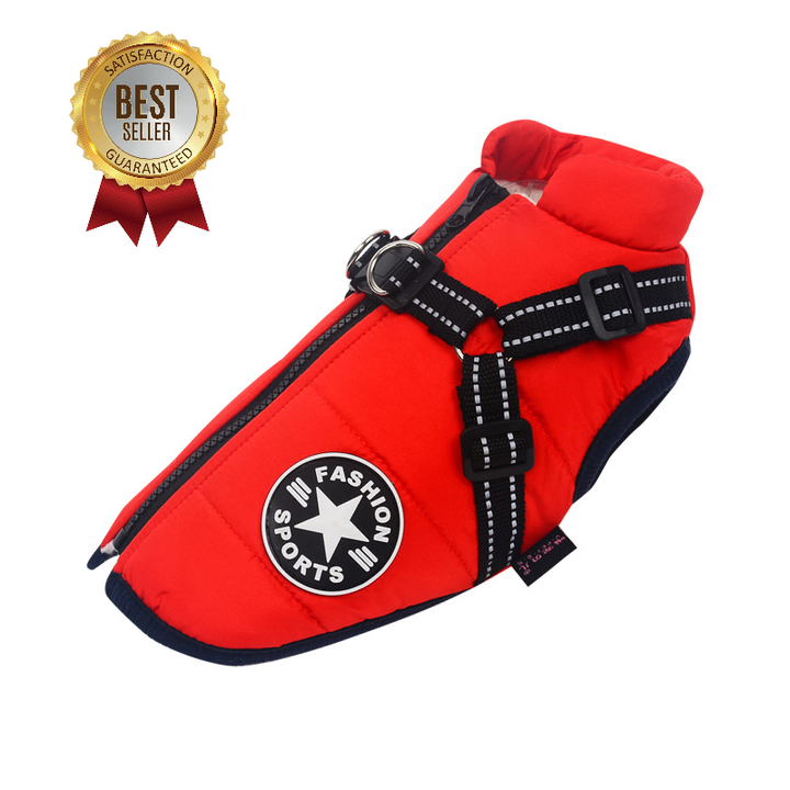 Waterproof Jacket Harness-Red