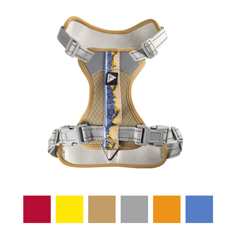 Pet chest harness explosion-proof harness, night reflective, adjustable, with the same dog leash