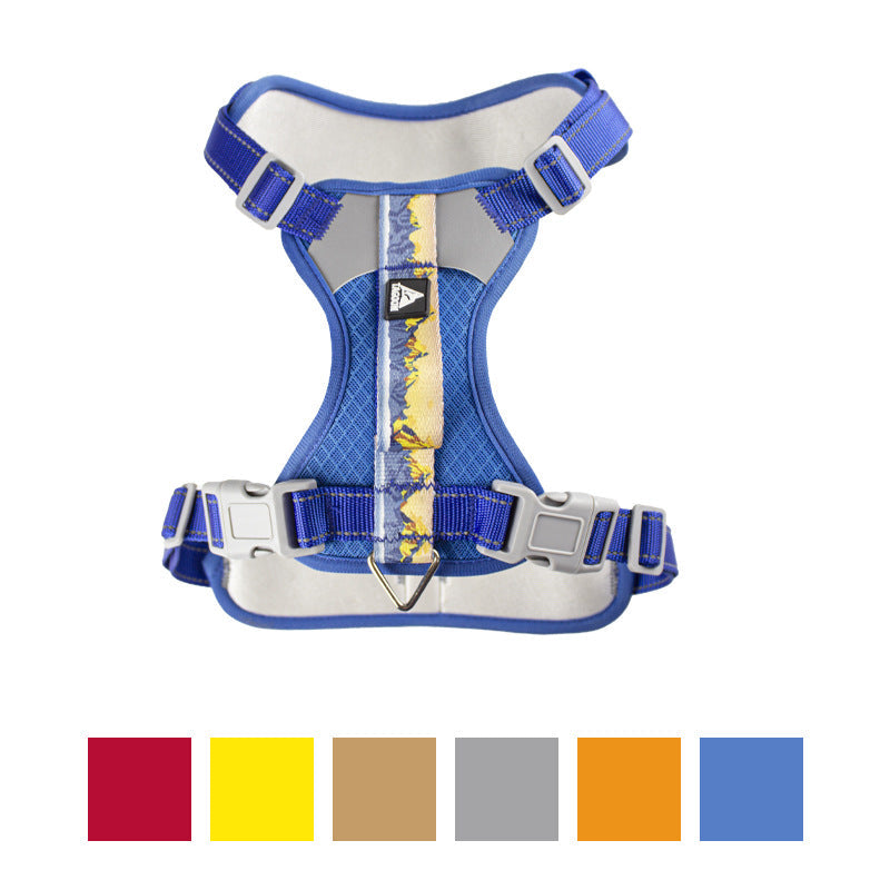 Pet chest harness explosion-proof harness, night reflective, adjustable, with the same dog leash