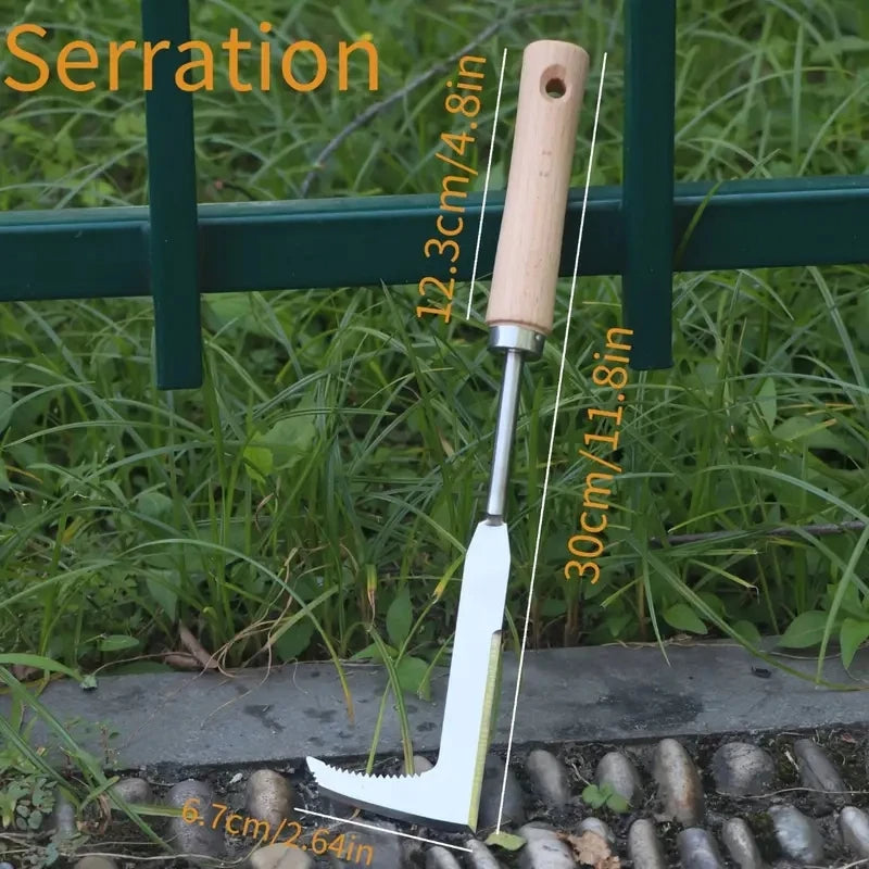 Multifunctional Weed Puller Tool for Brick Joints