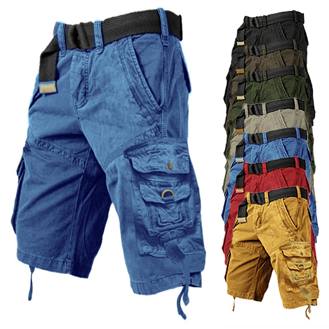 Mens Cargo Shorts Multi Pockets Cargo Shorts-Buy 2 Get Free Shipping Today!