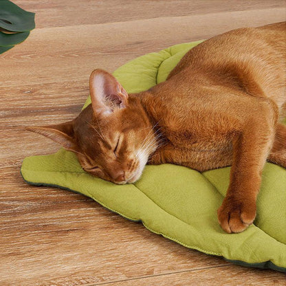 Leaf Cat Bed Mat