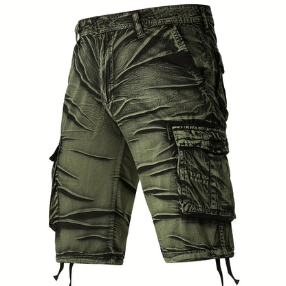 Camo Pattern Cotton Cargo Shorts