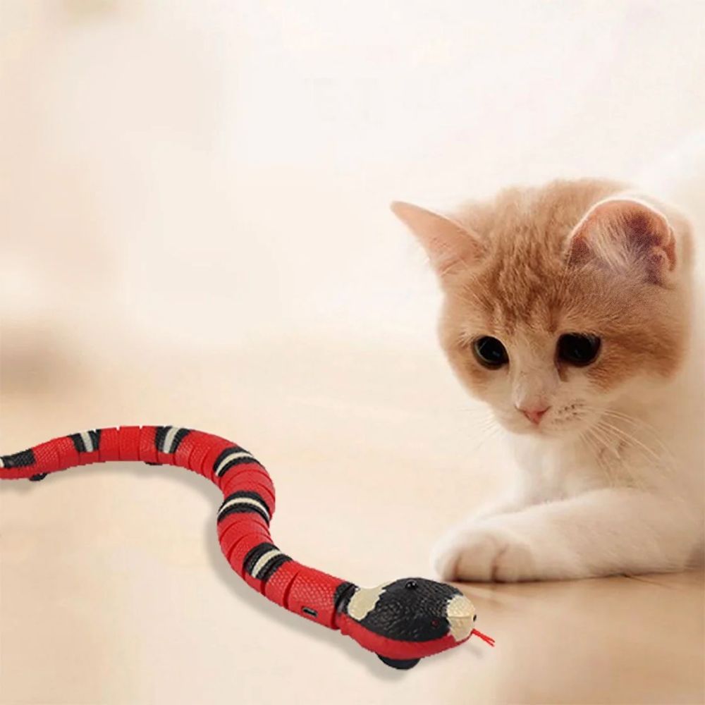 Realistic 3D Snake Interactive Pet Toy – Smart Sensor Automatic Moving Toy