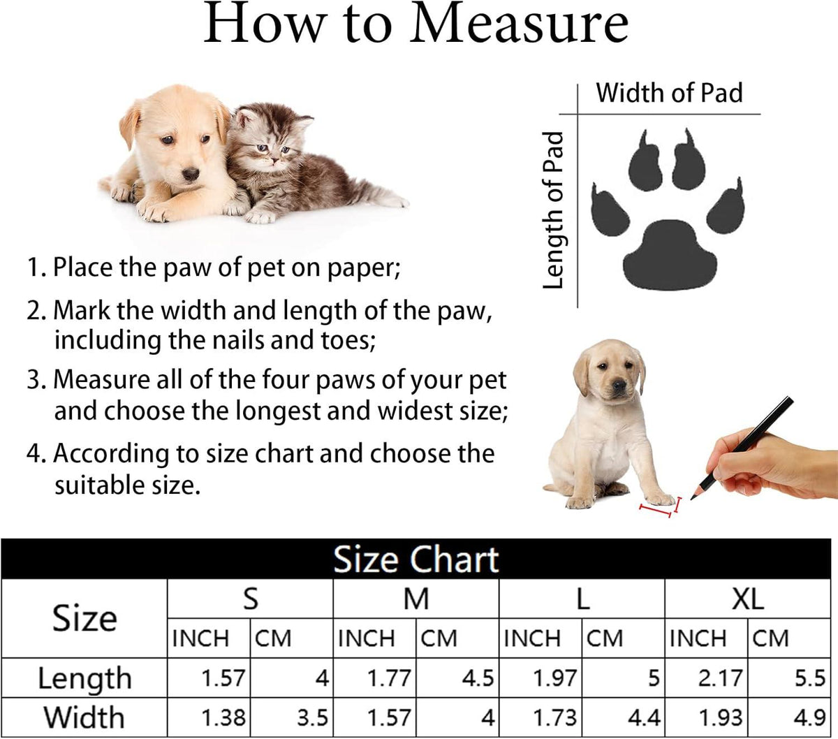 Warm Winter Dog Boots – Anti-Slip Paw Protectors