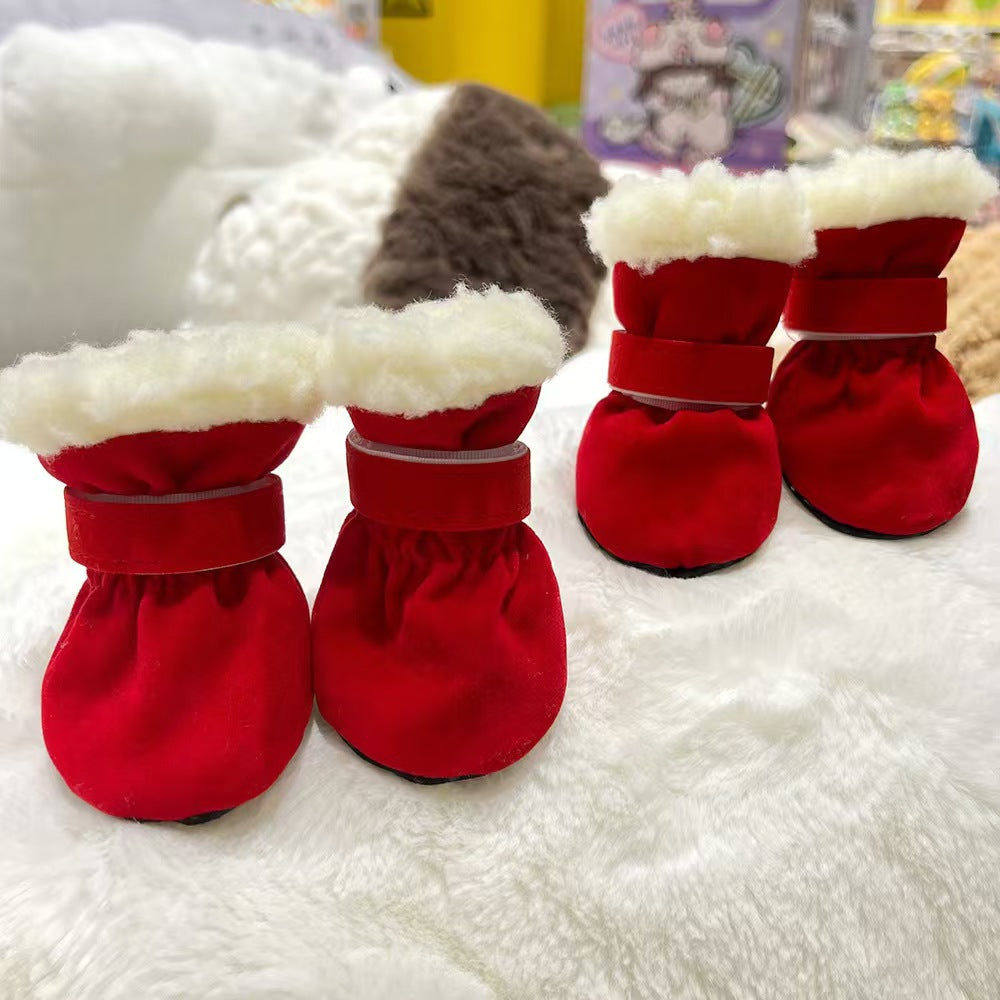 Warm Winter Dog Boots – Anti-Slip Paw Protectors