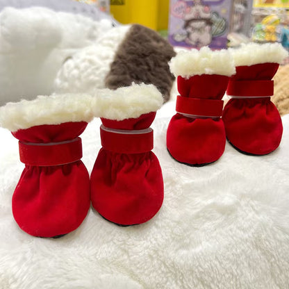 Warm Winter Dog Boots – Anti-Slip Paw Protectors