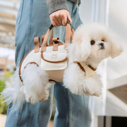 Portable and breathable outdoor pet leash backpack, suitable for cats and dogs