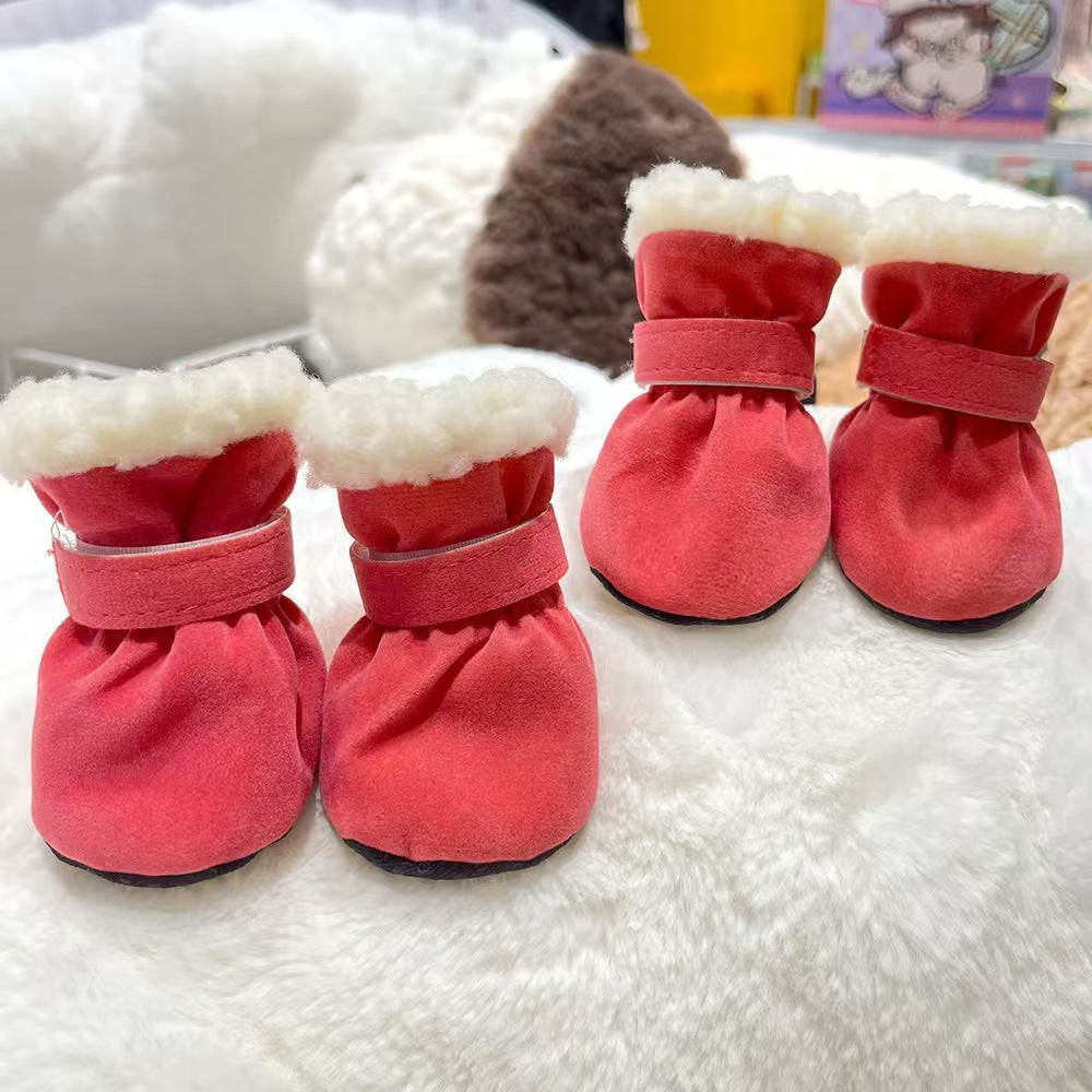 Warm Winter Dog Boots – Anti-Slip Paw Protectors