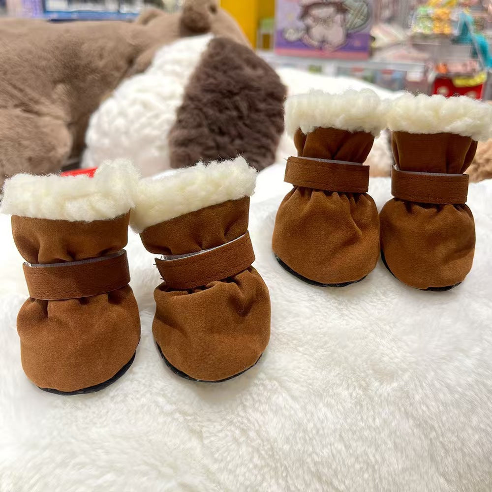 Warm Winter Dog Boots – Anti-Slip Paw Protectors