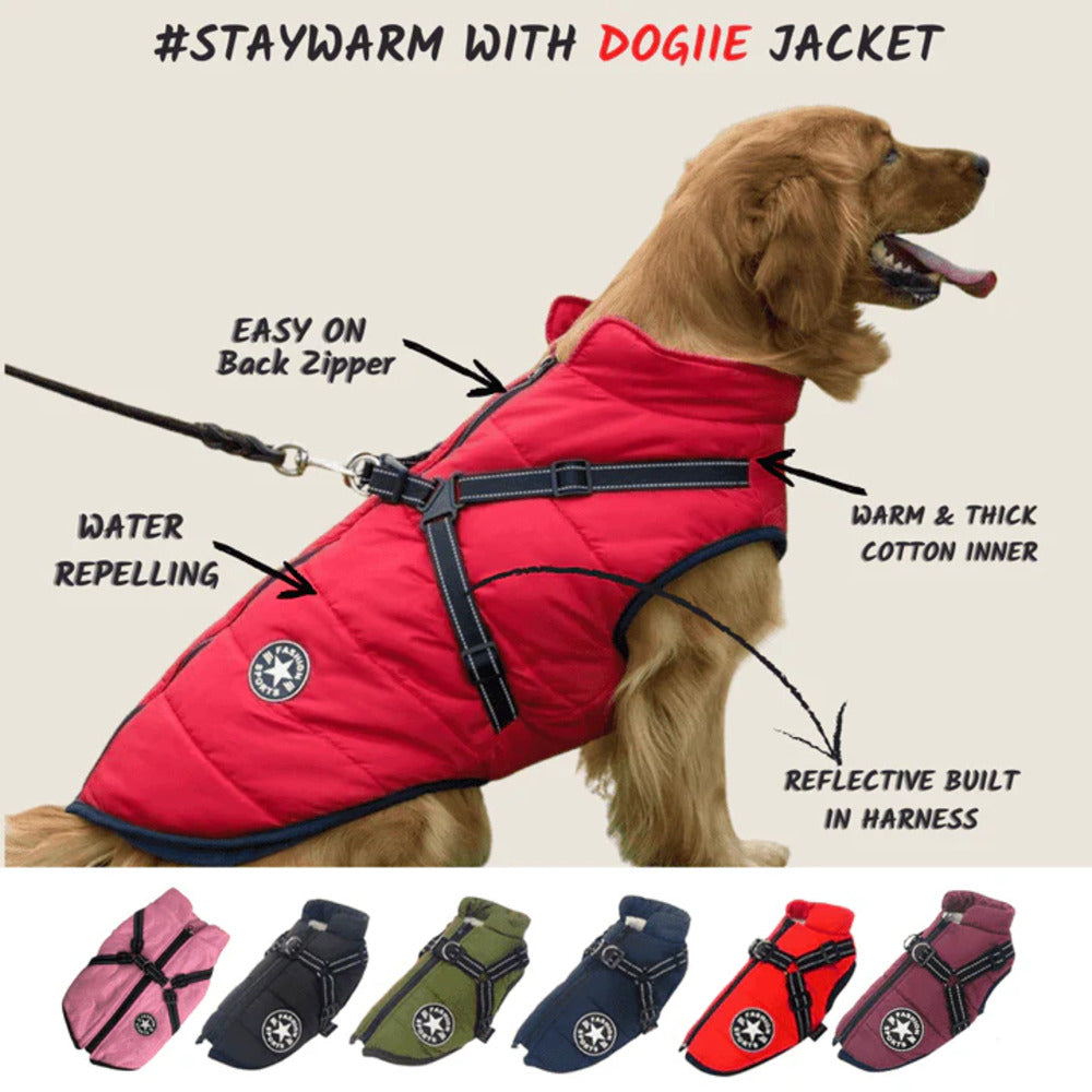 Waterproof Winter Jacket with Built-in Harness - Buy 2 Pcs Enjoy Free Shipping!