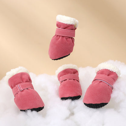 Warm Winter Dog Boots – Anti-Slip Paw Protectors