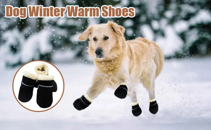 Warm Winter Dog Boots – Anti-Slip Paw Protectors