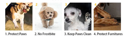 Warm Winter Dog Boots – Anti-Slip Paw Protectors