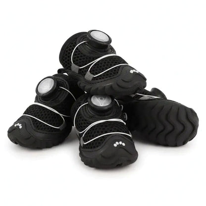 All-Terrain Dog Shoes With Anti-Slip Soles & Dial Adjustment - 4-Pack