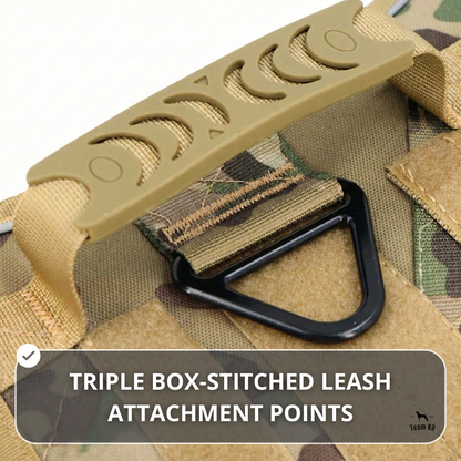 Tactical No-Pull Dog Harness (4 Metal Buckles)
