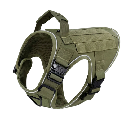 Tactical No-Pull Dog Harness (4 Metal Buckles)