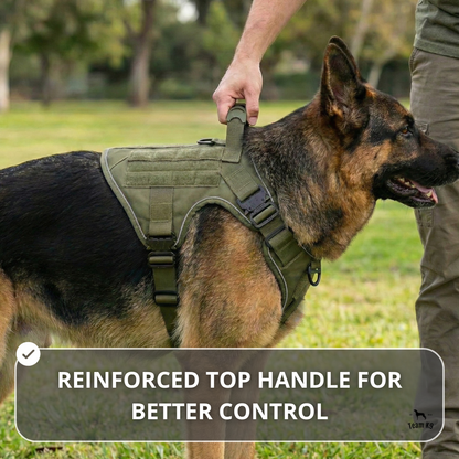 Tactical No-Pull Dog Harness (4 Metal Buckles)