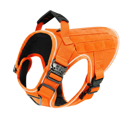 Tactical No-Pull Dog Harness (4 Metal Buckles)