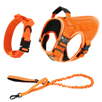 Tactical No-Pull Dog Harness (4 Metal Buckles)