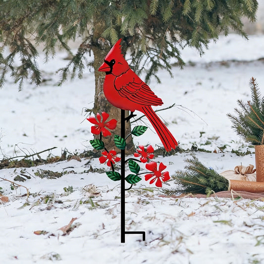 🌿Cardinal Metal Iron Garden Stake