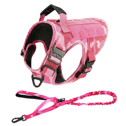 Tactical No-Pull Dog Harness (4 Metal Buckles)