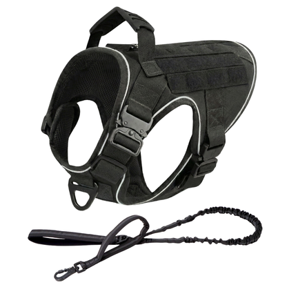 Tactical No-Pull Dog Harness (4 Metal Buckles)