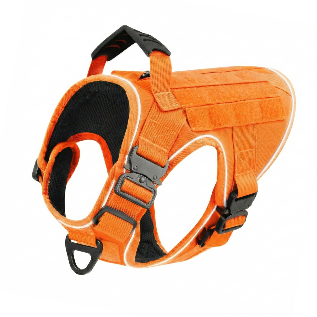 Tactical No-Pull Dog Harness (4 Metal Buckles)