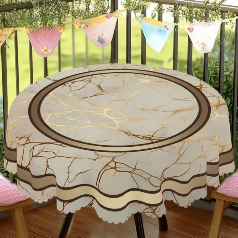⏳Limited-time 50% off⏰Waterproof Marble-Print Tablecloth🌩️