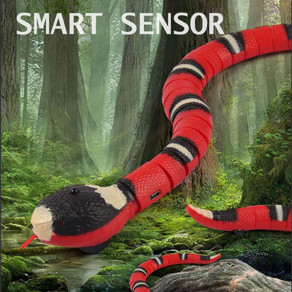 Realistic 3D Snake Interactive Pet Toy – Smart Sensor Automatic Moving Toy