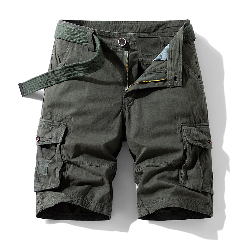 Casual Cotton Camo Multi-pocket Men Shorts
