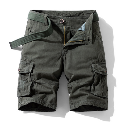Casual Cotton Camo Multi-pocket Men Shorts