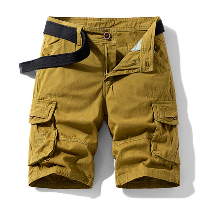 Casual Cotton Camo Multi-pocket Men Shorts