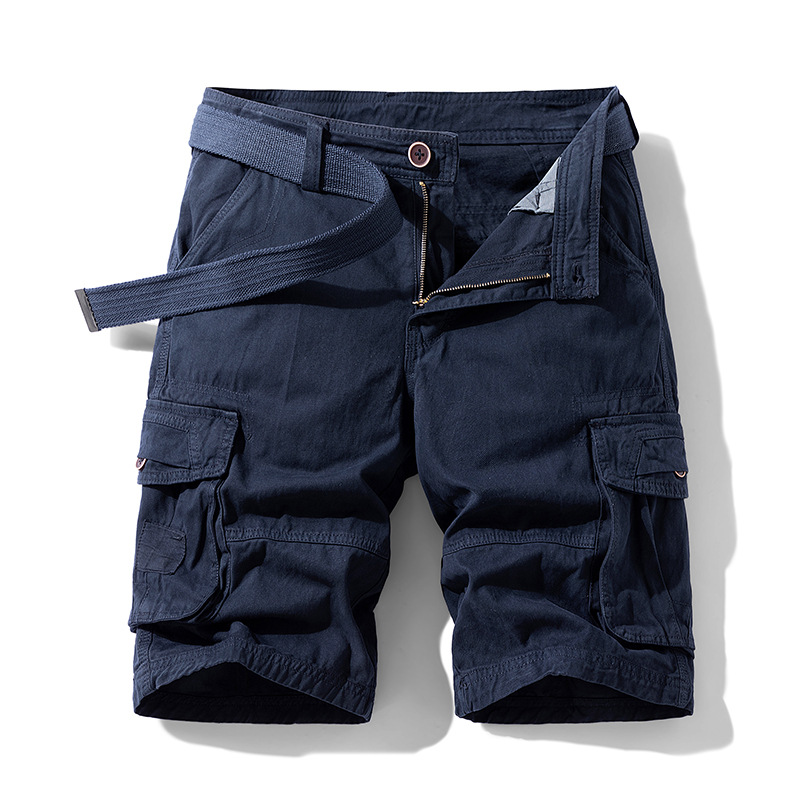 Casual Cotton Camo Multi-pocket Men Shorts