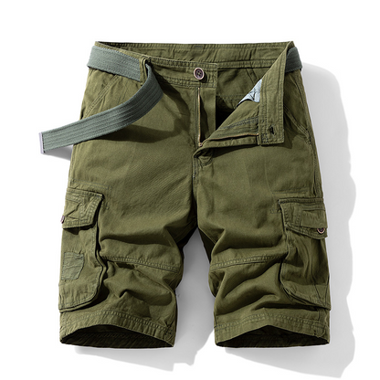 Casual Cotton Camo Multi-pocket Men Shorts