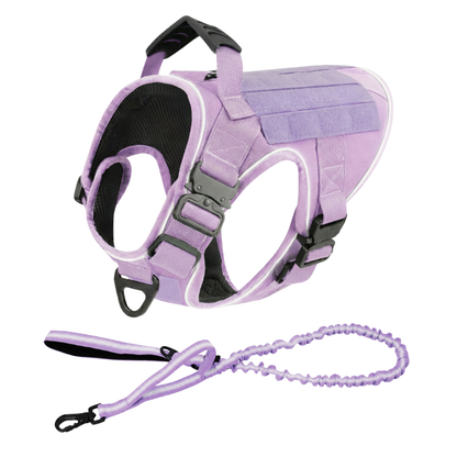 Tactical No-Pull Dog Harness (4 Metal Buckles)