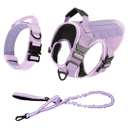 Tactical No-Pull Dog Harness (4 Metal Buckles)