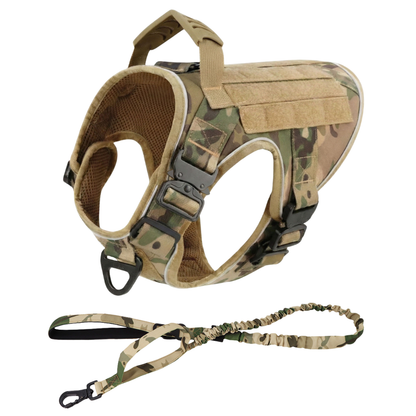 Tactical No-Pull Dog Harness (4 Metal Buckles)