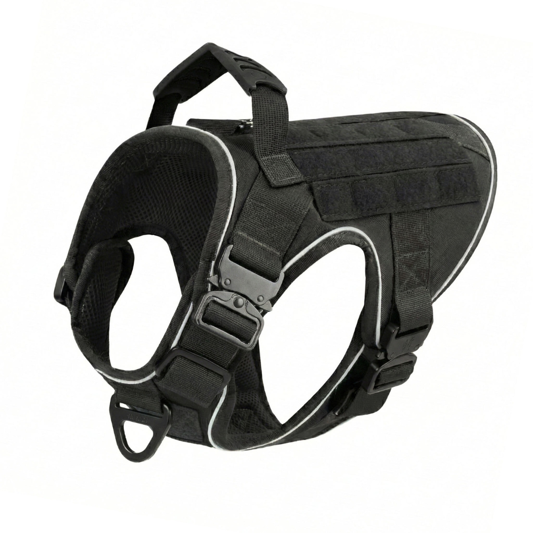 Tactical No-Pull Dog Harness (4 Metal Buckles)