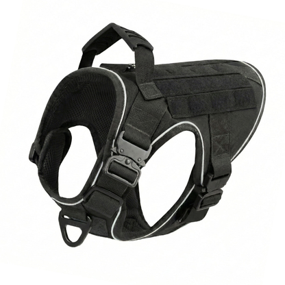 Tactical No-Pull Dog Harness (4 Metal Buckles)