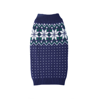 Turtleneck Christmas Dog Knit Sweater