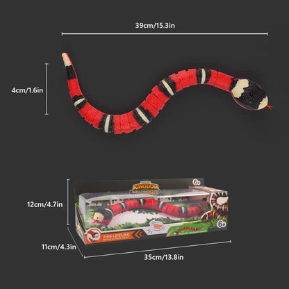 Realistic 3D Snake Interactive Pet Toy – Smart Sensor Automatic Moving Toy