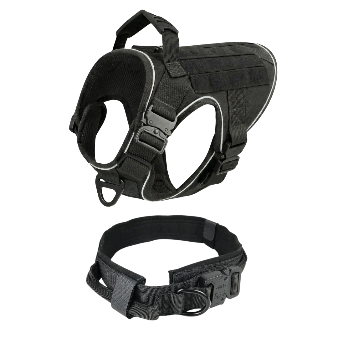Tactical No-Pull Dog Harness (4 Metal Buckles)