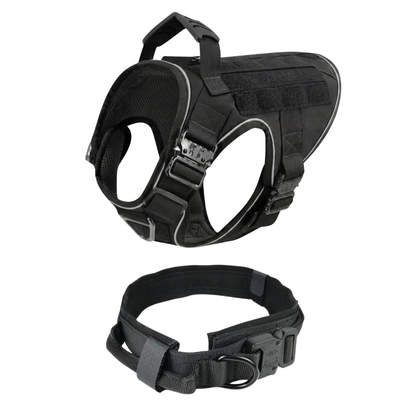 Tactical No-Pull Dog Harness (4 Metal Buckles)