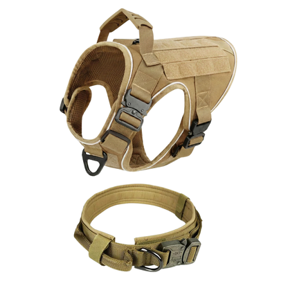 Tactical No-Pull Dog Harness (4 Metal Buckles)