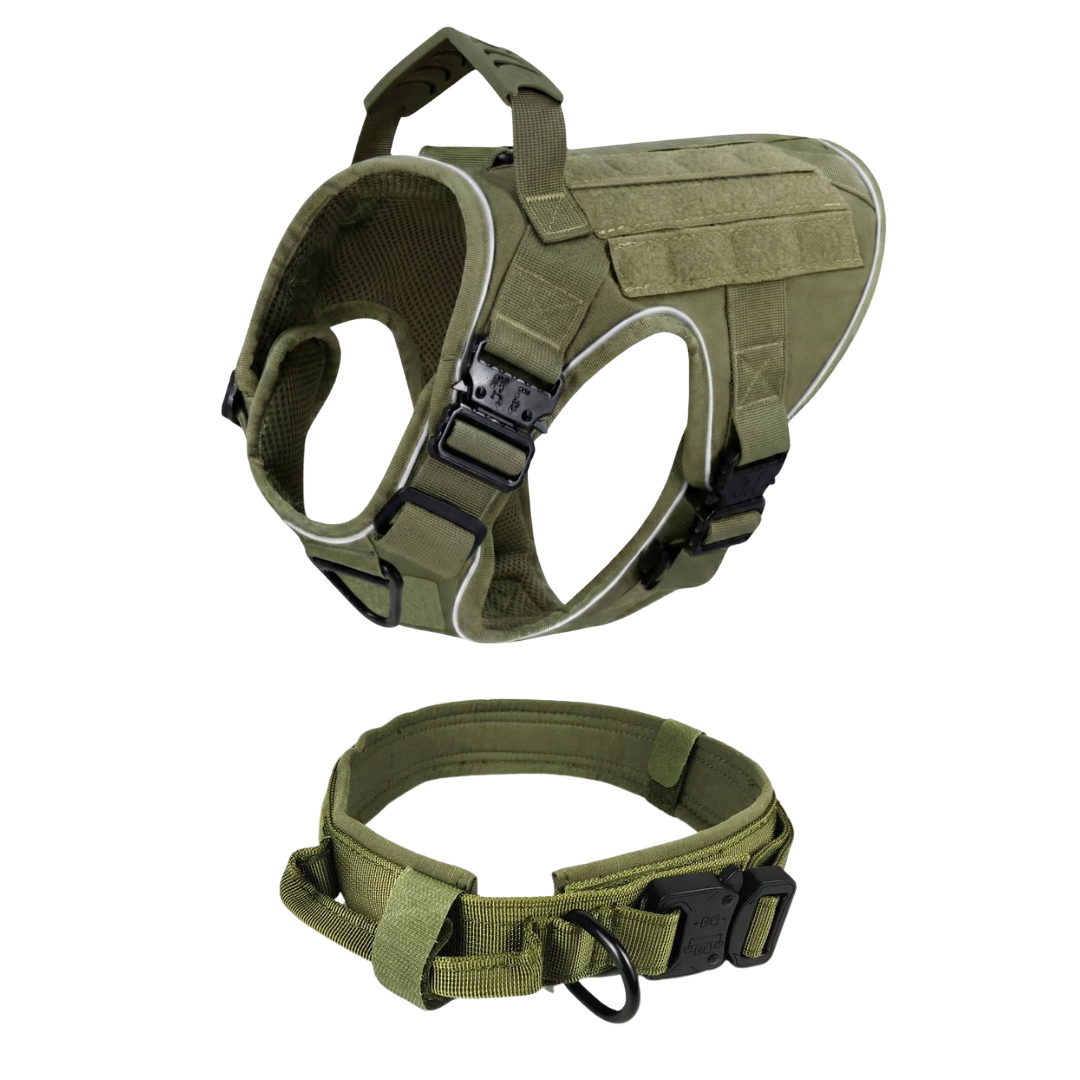 Tactical No-Pull Dog Harness (4 Metal Buckles)