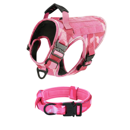 Tactical No-Pull Dog Harness (4 Metal Buckles)