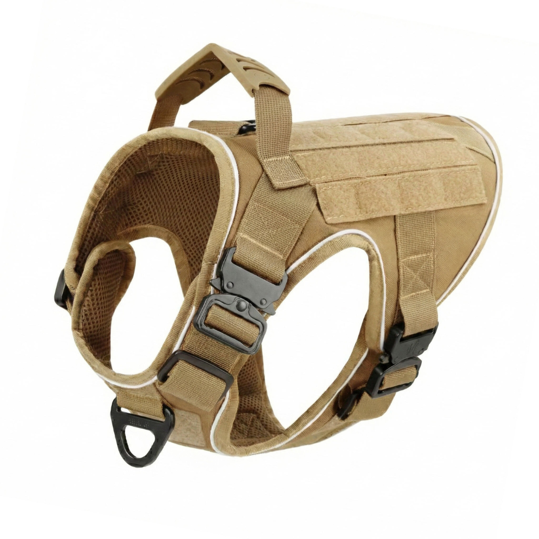 Tactical No-Pull Dog Harness (4 Metal Buckles)