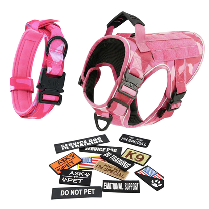 Tactical No-Pull Dog Harness (4 Metal Buckles)