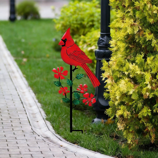 🌿Cardinal Metal Iron Garden Stake